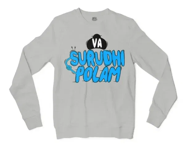 Va Surudhi Polam Men/Unisex Long Sleeve T-Shirt in Ash Color