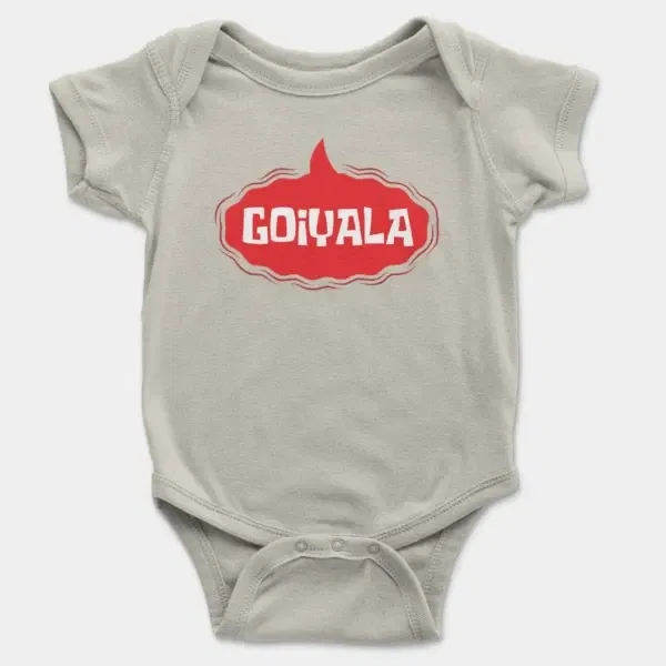 Goiyala Short Sleeve Baby Onesie in Ash Color