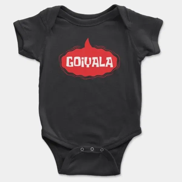 Goiyala Short Sleeve Baby Onesie in Black Color