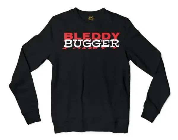 Bleddy Bugger Men/Unisex Long Sleeve T-Shirt in Black Color