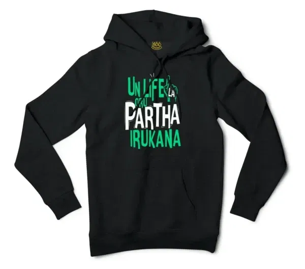 Un Life La Oru Partha Irukana Men/Unisex Hoodie in Black Color