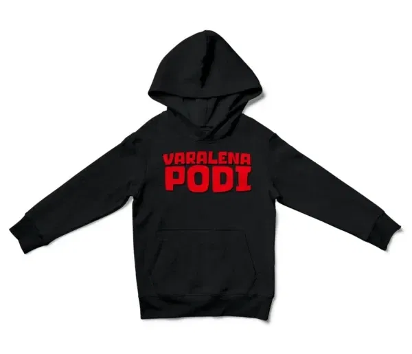 Varalena Podi Unisex Youth Hoodie in Black Color