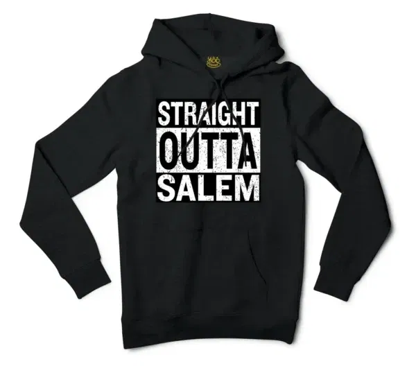 Straight Outta Salem Men/Unisex Hoodie in Black Color