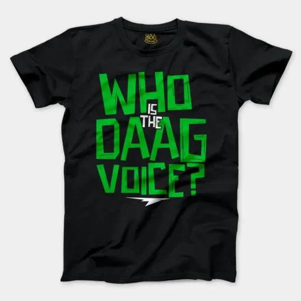 Who Is The Daag Voice Men/Unisex T-Shirt in Black Color