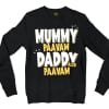 Mummy Paavam, Daddy Also Paavam Men/Unisex Long Sleeve T-Shirt in Black Color
