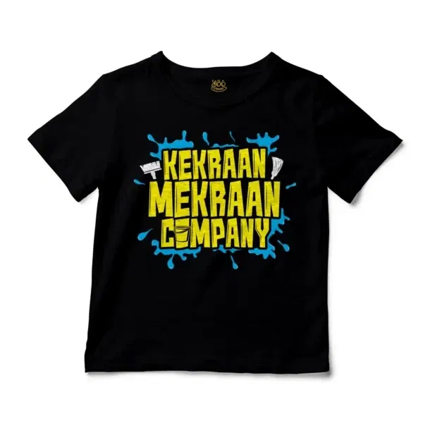 Kekraan Mekraan Company Unisex Toddler T-Shirt in Black Color