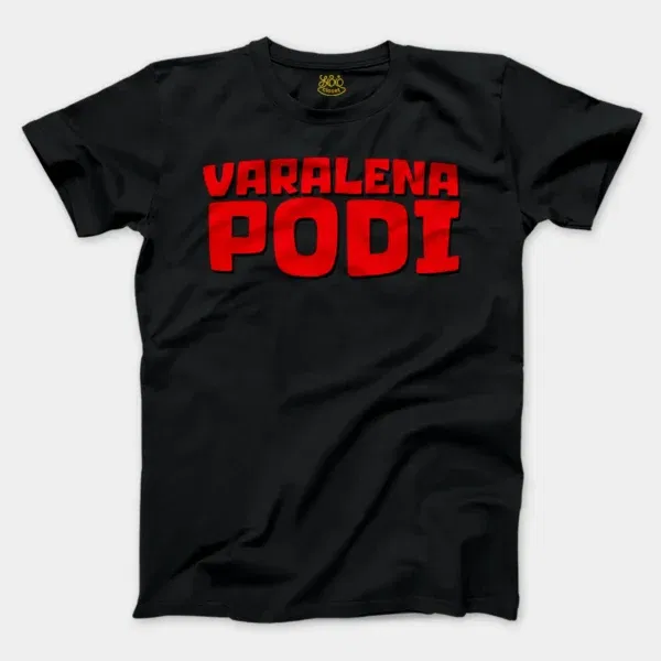 Varalena Podi Men/Unisex T-Shirt in Black Color