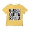 Straight Outta Chennai Unisex Toddler T-Shirt in Butter Color
