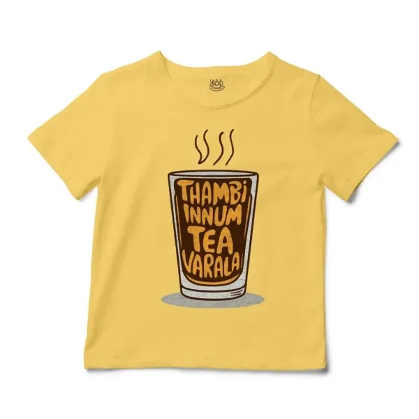 Thambi Innum Tea Varala Unisex Toddler T-Shirt in Butter Color