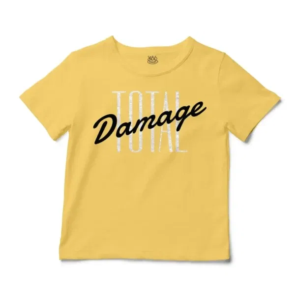 Total Damage Unisex Toddler T-Shirt in Butter Color