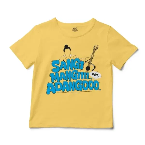 Sangi Mangiiiii….. Adangoooo Unisex Toddler T-Shirt in Butter Color