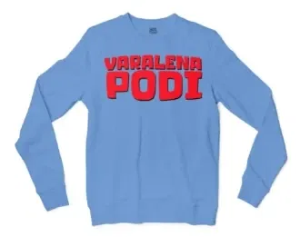 Varalena Podi Men/Unisex Long Sleeve T-Shirt in Carolina Blue Color