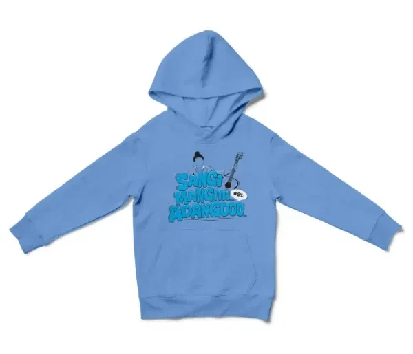 Sangi Mangiiiii….. Adangoooo Unisex Youth Hoodie in Carolina Blue Color