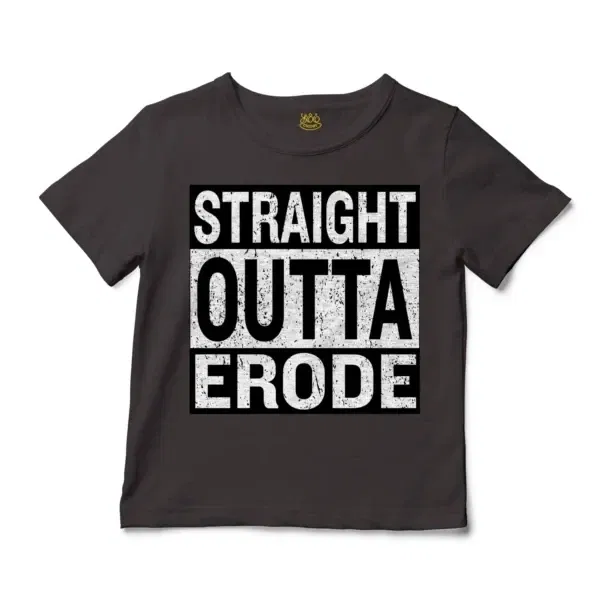 Straight Outta Erode Unisex Toddler T-Shirt in Charcoal Color