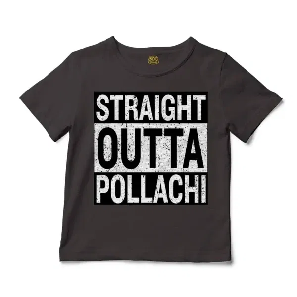 Straight Outta Pollachi Unisex Toddler T-Shirt in Charcoal Color