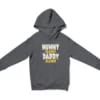 Mummy Paavam, Daddy Also Paavam Unisex Youth Hoodie in Charcoal Color