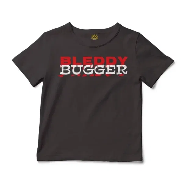 Bleddy Bugger Unisex Toddler T-Shirt in Charcoal Color