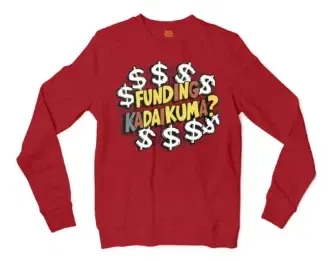 Funding Kadaikuma Men/Unisex Long Sleeve Sweatshirt in Cherry Red Color