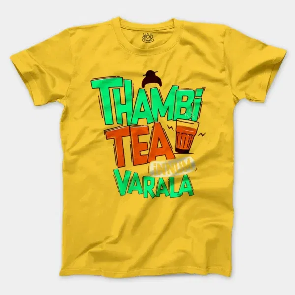 Thambi Tea Innum Varala Men/Unisex T-Shirt in Daisy Color