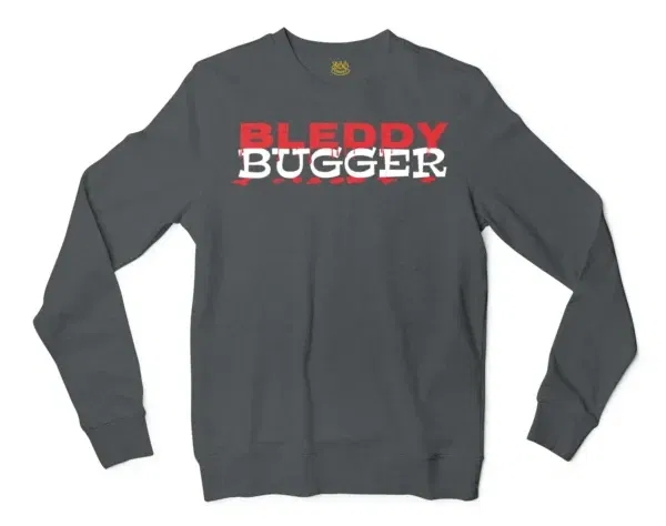 Bleddy Bugger Men/Unisex Long Sleeve T-Shirt in Dark Heather Color