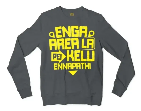 Enga Area La Pei Kelu Ennapathi Men/Unisex Long Sleeve T-Shirt in Dark Heather Color