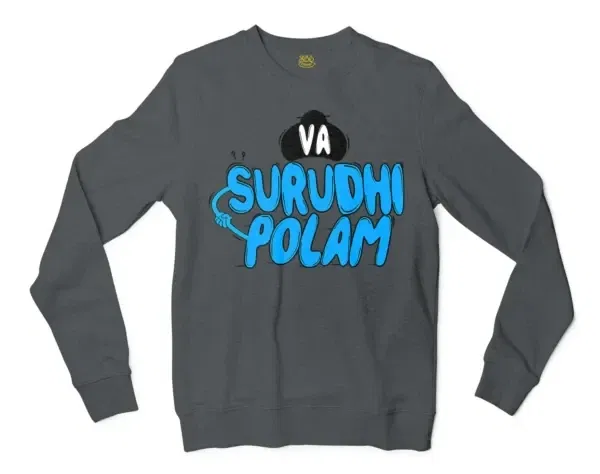 Va Surudhi Polam Men/Unisex Long Sleeve T-Shirt in Dark Heather Color