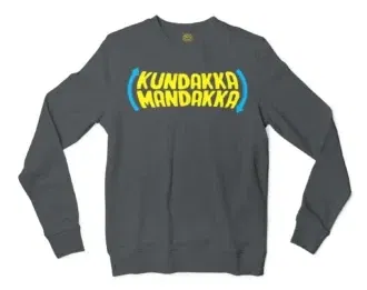 Kundakka Mandakka Men/Unisex Long Sleeve T-Shirt in Dark Heather Color