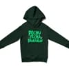 Pechu Pecha Irrukanum Unisex Youth Hoodie in Forest Green Color