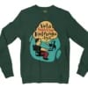 Vela Soliye Kolrangaiya Men/Unisex Long Sleeve Sweatshirt in Forest Green Color
