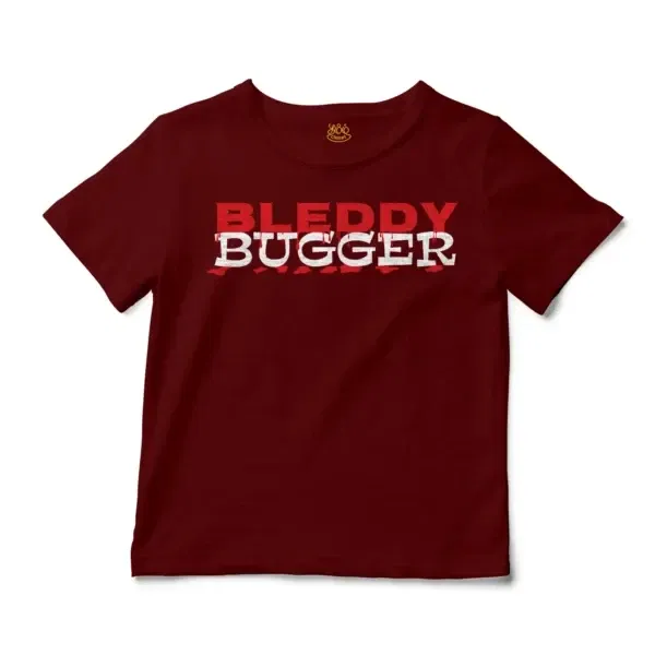 Bleddy Bugger Unisex Toddler T-Shirt in Garnet Color