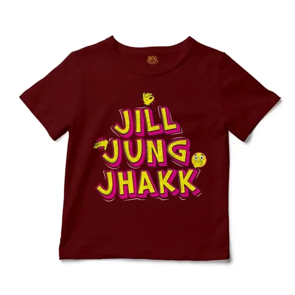 Jill Jung Jhakk Unisex Toddler T-Shirt in Garnet Color