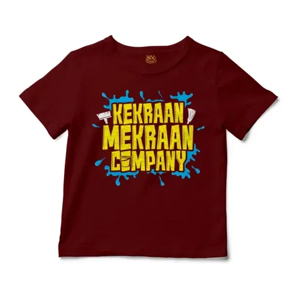 Kekraan Mekraan Company Unisex Toddler T-Shirt in Garnet Color