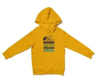 Inniki Setha Nalaiku Paal Unisex Youth Hoodie in Gold Color