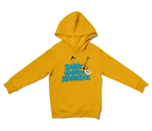 Sangi Mangiiiii….. Adangoooo Unisex Youth Hoodie in Gold Color