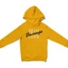 Total Damage Unisex Youth Hoodie in Gold Color