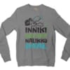 Inniki Setha Nalaiku Paal Men/Unisex Long Sleeve Sweatshirt in Graphite Heather Color