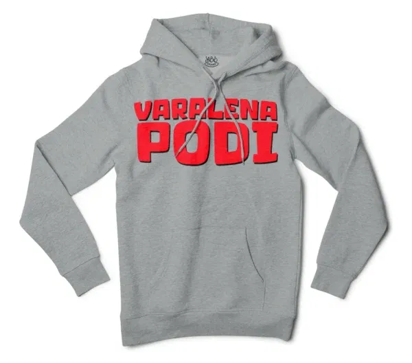 Varalena Podi Men/Unisex Hoodie in Grey Heather Color