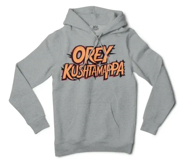 Ore Kushtamappa Men/Unisex Hoodie in Grey Heather Color