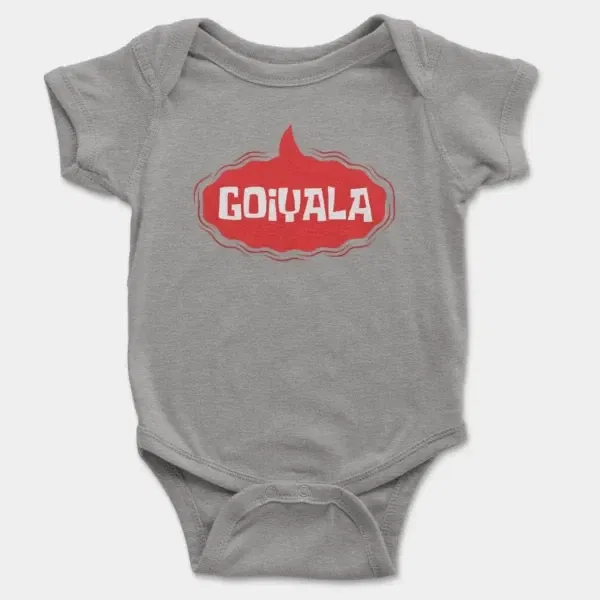 Goiyala Short Sleeve Baby Onesie in Heather Color