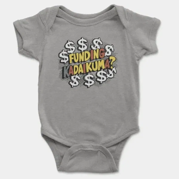 Funding Kadaikuma Short Sleeve Baby Onesie in Heather Color