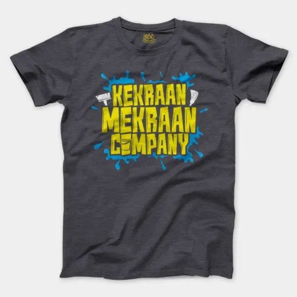 Kekraan Mekraan Company Men/Unisex T-Shirt in Heather Dark Grey Color