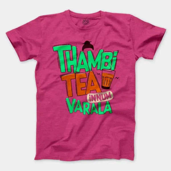 Thambi Tea Innum Varala Men/Unisex T-Shirt in Heather Heliconia Color