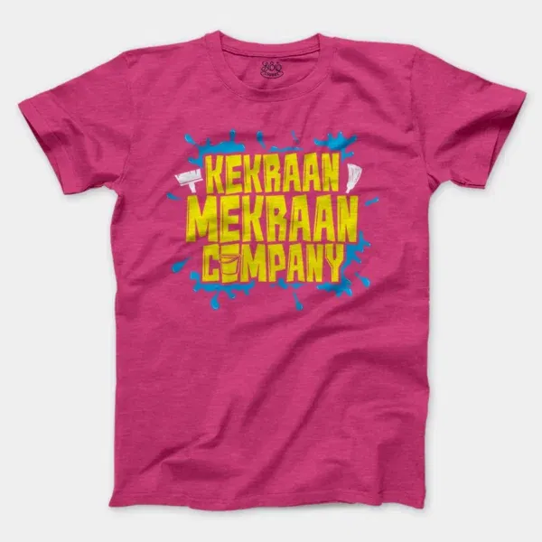 Kekraan Mekraan Company Men/Unisex T-Shirt in Heather Heliconia Color