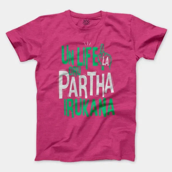 Un Life La Oru Partha Irukana Men/Unisex T-Shirt in Heather Heliconia Color