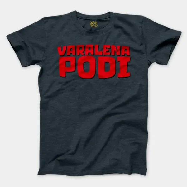 Varalena Podi Men/Unisex T-Shirt in Heather Navy Color