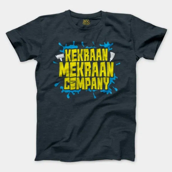 Kekraan Mekraan Company Men/Unisex T-Shirt in Heather Navy Color