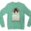 Lochak Mochak Kochak Men/Unisex Long Sleeve Sweatshirt in Heather Sport Dark Green Color