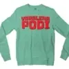 Varalena Podi Men/Unisex Long Sleeve Sweatshirt in Heather Sport Dark Green Color