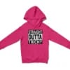 Straight Outta Trichy Unisex Youth Hoodie in Heliconia Color