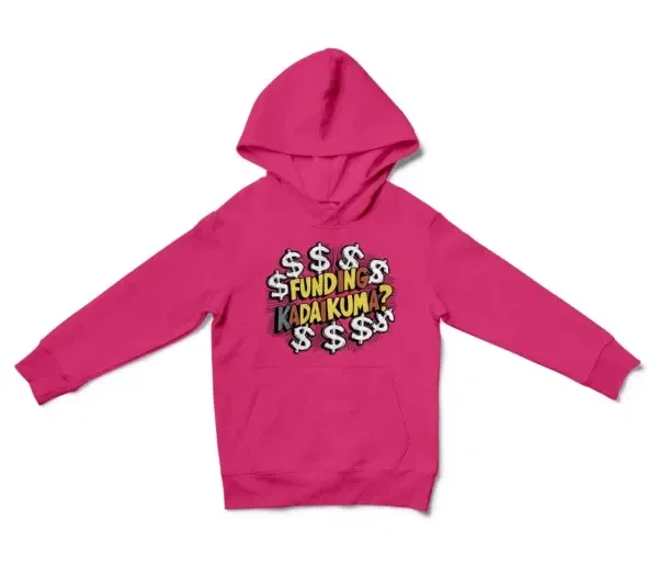 Funding Kadaikuma Unisex Youth Hoodie in Heliconia Color